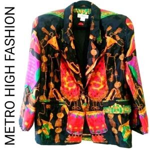 METRO HIGH FASHION 1 BUTTON BLAZER